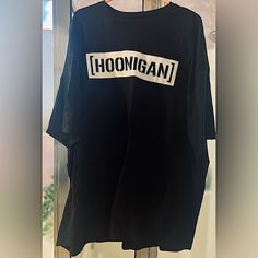 New, Never Worn - No Tags Brand: Hoonigan Size: 3xl Color: Black Smoke Free Home Oversized Black Band Merch Shirt, Colorful Shirts, Tee Shirts, Mens Shirts, Black White, Man Shop, Black And White, Tags, T Shirt