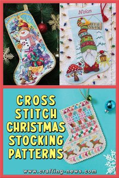 25 Cross Stitch Christmas Stocking Patterns Keepsake Christmas Gifts, Christmas Stocking Patterns, Stocking Patterns, Christmas Cross Stitch Patterns Free, Counted Cross Stitch Patterns Free, Holiday Cross Stitch Patterns, Cross Stitch Stocking, Cross Stitch Christmas Stockings, Unique Cross Stitch