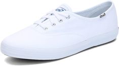 PRICES MAY VARY. 4 eyelet lace up sneaker Care instructions: spot wash, air dry only White Keds, Champion Sneakers, Keds Sneakers, Keds Champion, Trainers Fashion, Fabric Canvas, Classic Sneakers, Eyelet Lace, Athletic Fashion