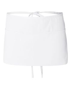 a women's white skirt with ties on the side