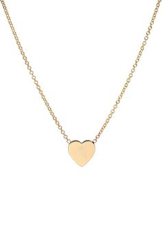 Classic and uber chic 14k gold heart on a dainty cable link chain necklace. Effortlessly chic, a timeless necklace that also makes the perfect gift! Made in L.A. Size of Heart: Approx. 6mm(W) by 6mm(H) Total Weight: Approx. 1 gram Ships in 5-7 business days Rush order ships in 2-4 business days Comes gift ready in a custom Zoe Lev jewelry box Classic Heart Necklace With Adjustable Chain, Classic Heart Pendant Necklace With Adjustable Chain, Classic Necklace With Delicate Chain For Valentine's Day, Elegant Everyday Heart Charm Necklaces, Elegant Everyday Heart-shaped Charm Necklaces, Valentine's Day Gold Heart Necklace With Cable Chain, Gold Heart Necklace With Cable Chain For Valentine's Day, Dainty Heart-shaped Charm Necklace With Cable Chain, Dainty Cable Chain Necklace For Valentine's Day