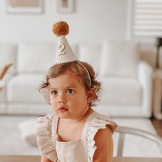 "Large 5\" Butter Glitter Party Hat, Gold yarn pom, Cream pom trim, with or without White number backed in Gold. Our party hats and crowns are attached to a comfortable elastic and meant to be worn around the back of the head, behind the ears. Tilt to the side for a fun, whimsical look! LITTLE BLUE OLIVE SHOP CROWNS and HATS are the perfect accessory for birthday celebrations, memorable photo shoots and every day fun for dress up. Hats are hand crafted of a high quality, non-shed glitter made an Classic White Party Hat, Luxury Yellow Party Hat, Beige Adjustable Party Hat, White Novelty Party Hat, Party Hat Neutral, Yellow Party, Mermaid Beach, Glitter Party, Birthday Party Hats