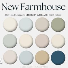 the new farmhouse color scheme is shown