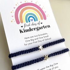 Mommy and Me Matching Bracelets. The adult bracelet closes to almost 6" and the kids bracelet closes to almost 5". Both are adjustable. Personalized Blue Friendship Bracelets For Birthday, Adjustable Blue Friendship Bracelets For Birthday, Adjustable Blue Bracelets For Birthday, Adjustable Hypoallergenic Blue Name Bracelet, Kids Bracelet, First Day Of Kindergarten, Fast 5, Kindergarten First Day, Star Blue