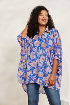 Sereno Relaxed Shirt - Palme - eb&ive Clothing - Shirt L/S One Size Jacket Cape, Unique Fits, Linen Bottoms, Denim Jean Jacket, Mid Dresses, Professional Look, Mid Length Dresses, Basic Tops, Skirt Leggings