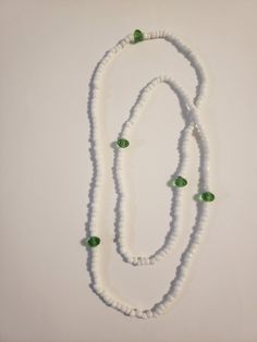 OBATALA ALAGUEMA - Collar/Eleke de Cuentas White & Green Santeria Beads, Beaded Collar, Beaded Necklaces, Infinity Bracelet, Beaded Necklace, Ships, Necklaces, Collar, Beads