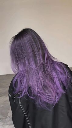 Purple Highlights Brown Hair, Hair Dye Videos, Purple Hair Highlights, Light Purple Hair, Purple Ombre Hair, Dark Purple Hair, Strawberry Blonde Hair Color, Hair Color Underneath, Hair Tint