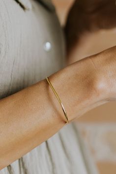 ROOLEE Delfina Cuff Bracelet Everyday Yellow Gold Cuff Jewelry, Everyday Gold Cuff Bracelet, Classic Gold Open Cuff Bracelet, Chic Gold Cuff Bangle, Everyday Gold Open Cuff Bracelet, Adjustable Yellow Gold Cuff Bracelet For Everyday, Trendy Everyday Cuff Bangle Bracelet, Dainty Bangle Cuff Bracelet For Everyday, Dainty Everyday Cuff Bangle Bracelet