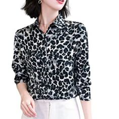 Material:100% Polyester Button Closure Hand Wash Collared Neckline, Long Sleeves Leopard & Animal Print, Button Front Fastening Suit For Casual Occasion, Party, Formal, Office, Etc. Garment Care: Hand Wash, Package Includes:1 X Blouse Just Ask For Available Sizes: 2 - 10 Item # Kr146 Fall Season Button-up Shirt For Office Wear, Fall Button-up Shirt For Office Wear, Winter Tops With Button Closure And Collared Neckline, Winter Button-up Blouse With Buttons, Fitted Fall Shirt With Collared Neckline, Fall Office Wear Shirt With Buttons, Trendy Office Wear Tops With Buttons, Collared Tops For Office Wear In Fall, Trendy Office Wear Shirt With Button Closure