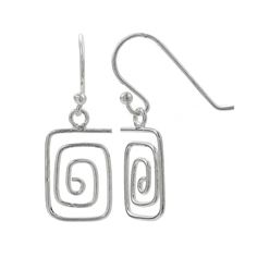 Add a unique touch to your look with these fashion-forward geometric drop earrings.Click here for more PRIMROSE jewelry.EARRING DETAILS Length: 1.06 in. Backings: fishhook Metal: sterling silver Size: One Size. Gender: female. Age Group: adult. Wire Jewelry Earrings, Hammered Jewelry, Jewelry Earring, Geometric Earrings, Fish Hook, Wire Jewelry, Gender Female, Jewelry Earrings Dangle, Fashion Forward