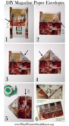 how to make a doll house out of magazines