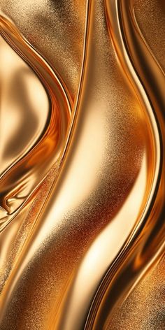 an abstract gold background with wavy lines