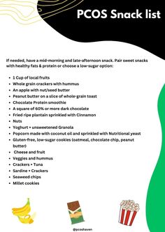 If you are still hungry in between meals, check out this list of PCOS Friendly snack ideas for weight management and overall wellbeing.  #pcosdiet Snacks List, Xmas 2024, High Protein Snacks, Snack Ideas, Meal Plans, Weight Management, Easy Snacks, Meal Planning, Healthy Snacks