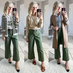 How to Build an Elevated Mom Spring Capsule Wardrobe - Thrifty Wife Happy Life Olive Green Pants Outfit, Elegance Dress, Olive Pants, Wardrobe Capsule, Spring Capsule, Spring Capsule Wardrobe, Classy Fashion, Outfit Inspiration Fall, Casual Work Outfits