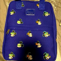 Loungefly Disney Cruise Backpack Disney Blue Standard Backpack, Blue Rectangular Bag For Disney Trips, Blue Backpack For Disney Fan Events, Disney Blue Bags With Zipper Closure, Blue Disney Bag With Zipper Closure, Blue Disney Backpack For Daily Use, Blue Disney Bags With Zipper Closure, Blue Disney Backpack With Zipper Closure, Blue Backpack With Zipper For Disney Trips