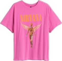 Half Sleeve Shirts Women, Nirvana In Utero, Grey Shirts Women, Nirvana Tee, Disney Tee Shirts, White Floral Shirt, Nirvana Shirt, Cheetah Print Shirts, In Utero