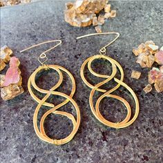 Infinity Celtic Knot Earrings By Bonnie Angela. Gold Handmade Handmade Gold Infinity Jewelry, Gold Infinity Earrings Perfect For Gifts, Celtic Wire Jewelry Diy, Hypoallergenic Infinity Metal Jewelry, Hypoallergenic Metal Infinity Jewelry, Everyday Nickel-free Infinity Jewelry, Elegant Infinity-shaped Earrings, Earrings Celtic, Celtic Earrings Studs