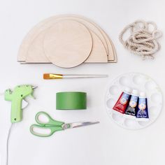 the supplies needed to make this craft include scissors, glue, and paper