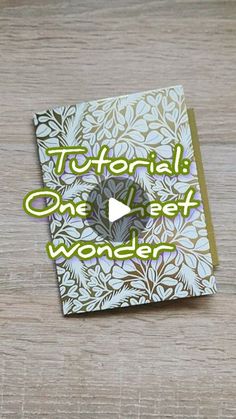 a card with the words, tutor one get wonder on it