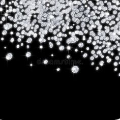 silver sparkles on a black background royalty illustration