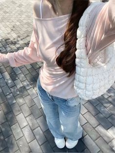 2000s Japanese Fashion, All Jeans, Cute Fit, Pink Outfits, Really Cute Outfits, Cute Simple Outfits, Outfit Inspo Fall, Girly Fashion, Girly Outfits