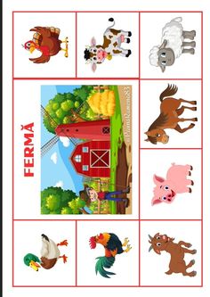 an image of farm animals and their names