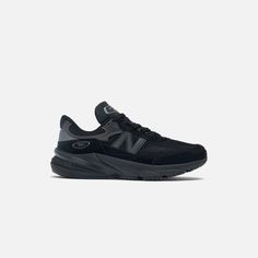 New Balance Made in USA 990v6 - Black Nb 990, New Balance Made In Usa, Nb Logo, New Balance 990, Summer Monogram, Clogs Heels, N Logo, Black 13, Clarks Originals