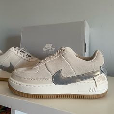 Perfect Condition - Box Pictured Is Not Original Box But I Will Include In Purchase! Quick Shipment! Please Let Me Know If You Have Any Questions Or Concerns! Desert Sand, Nike Air Force 1, Tan Color, Air Force 1, Nike Air Force, Womens Shoes Sneakers, Air Force, Nike Shoes, Nike Women