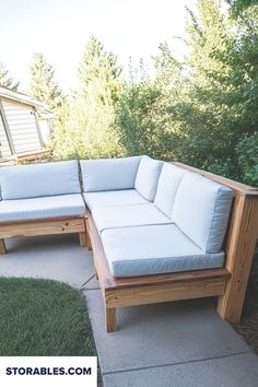 Discover the joy of building your own outdoor sectional couch with our detailed instructions on storables.com. Have you ever customized your outdoor furniture? We'd love to hear your experience! #DIYOutdoor #SectionalCouch #OutdoorProjects #DIYFurniture #storables Diy Wood Outdoor Furniture, Diy Sectional Couch, Outdoor Sectional Diy, Deck Sectional, Diy Outdoor Sectional, Outdoor Sectional Couch, Treehouse Ideas, Diy Bench Seat