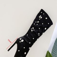 Ladies High Heels Women's Water Diamond Pointed Toe Modern Boots - Golden,10 Summer Boots With Rhinestones And Round Toe, Elegant Knee-high Summer Boots, Summer Party Boots With Rhinestones, Trendy Evening Boots For Summer, Trendy Summer Evening Boots, Glamorous Summer Evening Boots, Summer Party Heeled Boots With Pointed Toe, Summer Party High Ankle Heeled Boots, Trendy Summer Party Heeled Boots