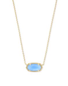 Get the Elisa Pendant Necklace in Gold for a dainty stone combined with delicate metallic chain. Pair any outfit with this bold Pendant Necklace. Elisa Necklace Kendra Scott, Kendra Scott Necklace Blue Star, Best Kendra Scott Necklace, Cute Jewelry Kendra Scott, Kendra Scott Necklace Preppy, Kendra Scott Blue Necklace, Simple Cute Necklaces, Light Blue Kendra Scott Necklace, Preppy Kendra Scott Necklace