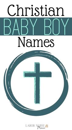 the christian baby boy names with a cross on it