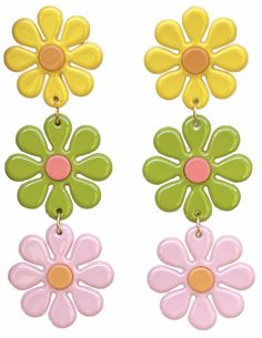 All of our posts and hooks are stainless steel coated in 18k gold and are nickel free. Our 60s earring bundle combines our three most 60s aesthetic styles to complete your collections! Pink and Orange Flowers 2 1/4 inches tall and 1 1/4 inches wide Daisy Chains 3 1/2 inches tall and 1 1/4 inches wide Chunky Flower Hoops 2 3/4 inches tall and 2 inches wide 60s Earrings, Girls Bed, Daisy Chains, Flower Daisy, Hippie Flowers, Earring Bundle, Retro Rainbow, Retro Mode, Rainbow Earrings