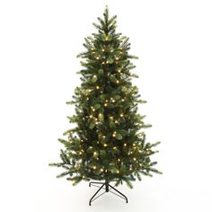 Enhance your holiday celebrations with this 6-foot Pre-Lit Green Full Fir Artificial Christmas Tree. This tree captures the charm of a real evergreen, and its full profile offers a modern yet timeless appeal, making it suitable for both compact spaces and larger rooms in need of seasonal magic. Pre-lit with 250 warm white LED lights, it emits a soft glow that creates a cozy atmosphere and festive spirit. Crafted with meticulous attention to detail, the tree has a realistic appearance, providing Modern Outdoor Fountains, Snow Flock, Warm White Led Lights, Christmas Tree Shop, Holiday Christmas Tree, Holiday Centerpieces, Garden Fountains, Green Christmas Tree, Cozy Atmosphere