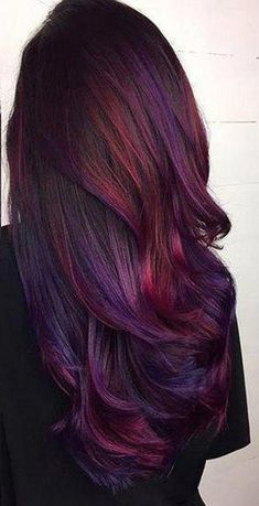 Maroon Hair, Plum Hair, Ombre Hair Extensions, Real Human Hair Extensions, Coloured Hair