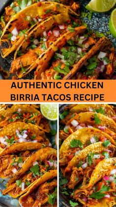 Best Authentic chicken birria tacos recipe Authentic Chicken Street Tacos, Chicken Barrio Tacos, Birria Chicken Tacos Recipe, Street Tacos Recipe Chicken, Chicken Birria Tacos Recipe, Taco Tuesday Ideas, Birra Tacos, Chicken Birria Tacos, Chicken Birria