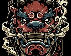 Foo Dog Tattoo Design, Foo Dog Tattoo, Fu Dog, Samurai Artwork, Cowgirl Art, Japanese Tattoo Designs, Japanese Tattoo Art, Samurai Art, Foo Dog