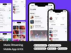 Create beautiful music apps with "Luister". This Music Player Mobile App UI Kit features ready-to-use components, minimalist designs, and flexible layouts. Perfect for music players, audio apps, or any project that needs clean and modern app design.

Music player UI design, app design templates, audio app UI, mobile music apps, simple UI for music, app development tools, minimalist app design, pre-designed music layouts, app design inspiration, music app development