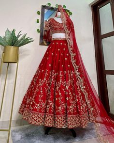 Instagram$Facebook Follow Us :- @jayamarfab Red Bridal Silk Lengha Choli in Sequence Work Designer Bridal Lehenga Heavy Party Wear We Make Wedding Lehengas, Indian Lehenga, Bridal Lehenga, Designer Lehenga, South Indian Dresses, Lengha Choli, Chaniya Choli, Lancha, Semistitched Lehenga, Bridesmaid Lehengas, Sabyasachis Lehengas, Floral Skirts, Punjabi Lehengas, Ethnic Lehengas, Indo-western Outfits, Indian Outfits, Bollywood lehengas. Importance note: we will not make any changes in lehenga leng Red Gota Work Choli For Reception, Red Floor-length Lehenga With Gota Work, Red Art Silk Lehenga With Gota Work, Fitted Red Lehenga With Gota Work, Red Semi-stitched Choli For Eid, Red Art Silk Wedding Set, Red Semi-stitched Lehenga With Gota Work, Red Dola Silk Choli With Gota Work, Red Art Silk Lehenga For Eid