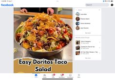 an image of a taco salad on facebook