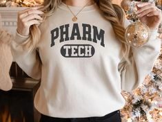 Pharmacy Tech Sweatshirt, Cute Pharmacy Technician Day Sweater, Pharm Tech Gift for Pharmacy Week, Certified Pharmacy Apparel, Cpht Rx Squad - Etsy Pharmacy Week, Pharm Tech, Pharmacy Humor, Pharmacy Student, Pharmacy School, Pharmacist Gift, Pharmacy Tech, Pharmacy Technician, Tech Gift