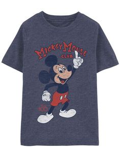 Your Mickey Mouse fan will love this fun character tee! Toddler Boy Tops, Toddler Car, Baby Boy Tops, Carter Kids, Mickey Mouse Club, Kid Character, Cool Graphic Tees, Toddler Boy Outfits, Kids Outfits Girls