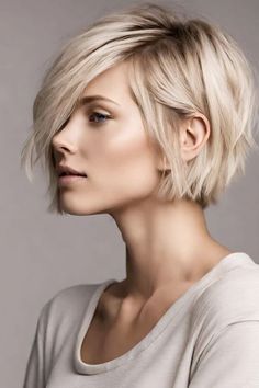 Blonde Short Hair Styles, Blonde Short Hair, Blonde Short, Hairstyles And Haircuts, Choppy Bob Hairstyles, Messy Short Hair