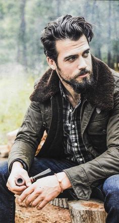 Thomas Beaudoin, Man With A Beard, Rugged Men, Beard Tattoo, Moustaches, Rugged Style, Hair And Beard Styles, Beard Styles, Good Looking Men