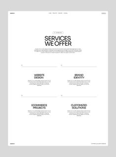 the service website is displayed in black and white