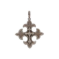 One of our MOST popular pendants, this cross sells out over and over again. It is the perfect size for a refined statement piece look at your neck. It looks great on an oxidized sterling silver chain or on a gold one and the beauty is that you can change it out and wear it with both for maximum versatility. Item Number: PD4503 Specifications: Stones: Diamonds Metals: Oxidized sterling silver Size: Cross measures 40mm x 40mm. With the diamond bail, the overall dimensions measure 51mm tall x 40mm Elegant Cross Pendant Necklace With Oxidized Finish, Elegant Oxidized Cross Pendant Necklace, Oxidized Cross Pendant Necklace, Champagne Diamond Necklace, Maltese Cross, Champagne Diamond, Butterfly Necklace, Sterling Silver Chain, Maltese