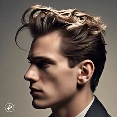 Hey there, fellas! Ready to up your hairstyle game? Slicked back hair is a timeless look that exudes sophistication and confidence. Slick Back Black Hair, Black Hair Male, Back Hairstyles For Men, Modern Pompadour, Slicked Back Ponytail, Hair Male