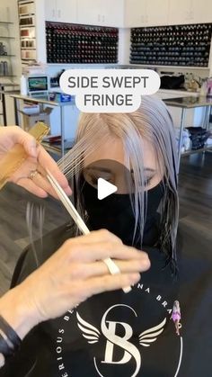 Womens Side Bangs Haircut, Trim Side Bangs, Easy Side Bangs, Edgy Side Swept Bangs, Sweep Bangs Long Hair, Sweeping Side Fringe, Choppy Side Fringe, Modern Side Swept Bangs