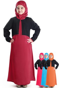 Shalimar Kid's Abaya  #kidsabaya #arabkids #uaeclothing #muslimah #jilbab #hijabi #ramadan #arabfashion #uae Kids Abaya, Abaya Online, Abaya Black, Arab Fashion, Stylish Kids, Pink Fabric, Black Rose, Kids Wear, Full Sleeve