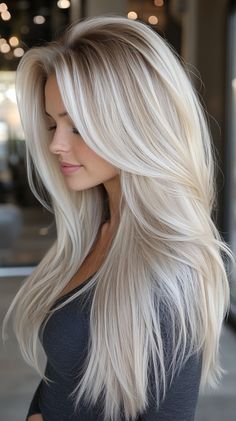 Platinum Blonde Hair Color Ideas Styling Guide, Voluminous Hair